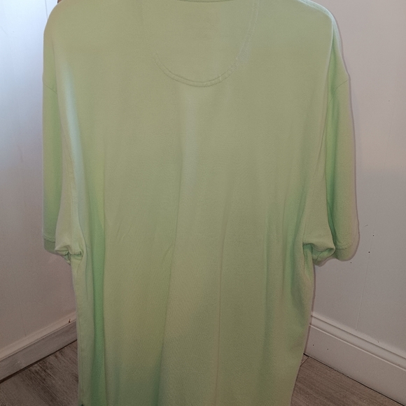 IZOD Lime Green Heritage Polo Shirt Mens Size XLT - Picture 5 of 5